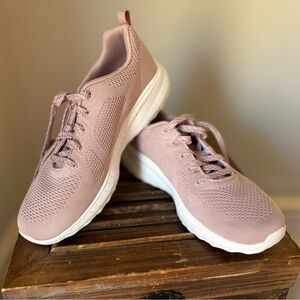 Skechers BOBS Sport Squad Chaos - Face Off Memory Foam Women’s Sz 8 Mauve